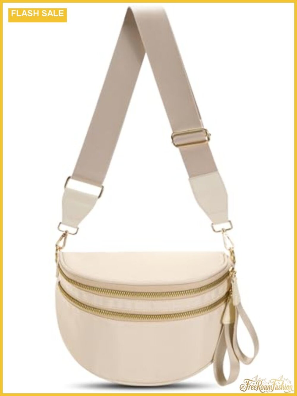 Nylon Checkered Crossbody Bag Large Water Resistant Hands Free Sling